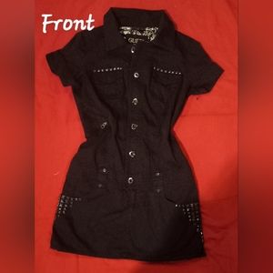 Guess black studed dress